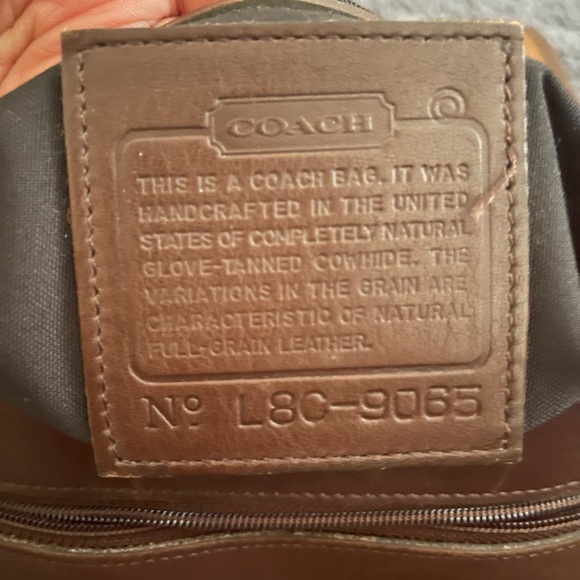 Vintage Coach Brown Leather Briefcase / Messenger Bag circa 1990’s - Picture 5 of 8